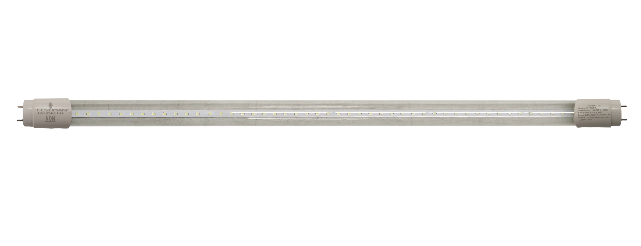 LAMP. T8 G13 0.60 MTS CLARO VIDRIO
